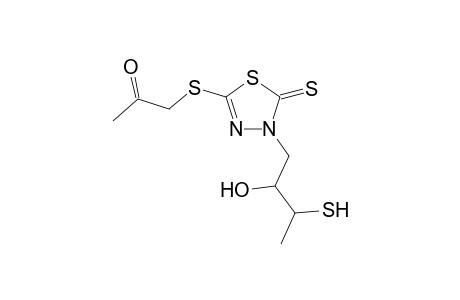 3-(2-Hydroxy-3-methylsulfanlpropyl)-5-acetylmethylsulfanyl-2,3-dihydro-1,3,4-thiadiazole-2-thione