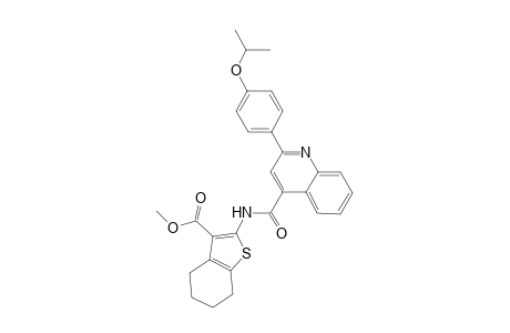 Methyl 2-({[2-(4-isopropoxyphenyl)-4-quinolinyl]carbonyl}amino)-4,5,6,7-tetrahydro-1-benzothiophene-3-carboxylate