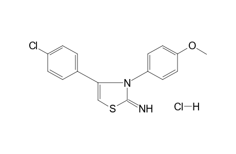 4-(p-chlorophenyl)-2-imino-3-(p-methoxyphenyl)-4-thiazoline, monohydrochloride