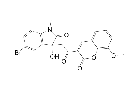 5-bromo-3-hydroxy-3-[2-(8-methoxy-2-oxo-2H-chromen-3-yl)-2-oxoethyl]-1-methyl-1,3-dihydro-2H-indol-2-one