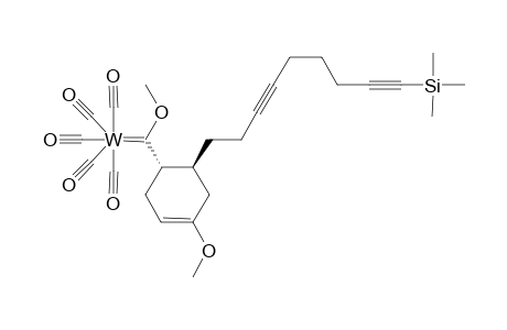 [4-(9-(trimethylsilyl)undeca-3,8-diyn-1-yl)-2-methoxycyclohexen-5-yl](pentacarbonyl)methoxycarbenetungsten complex