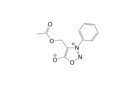 4-(hydroxymethyl)-3-phenylsydnone, acetate (ester)