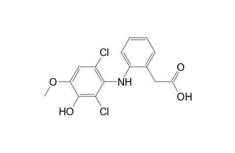 2-[2-(2,6-dichloro-3-hydroxy-4-methoxy-anilino)phenyl]acetic acid