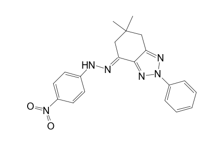 4H-Benzotriazol-4-one, 2,5,6,7-tetrahydro-6,6-dimethyl-2-phenyl-, (4-nitrophenyl)hydrazone