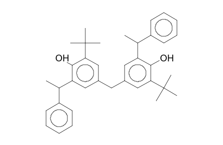 4,4'-Methylenebis[2-tert-butyl-6-(.alpha.-methylbenzyl)phenol]