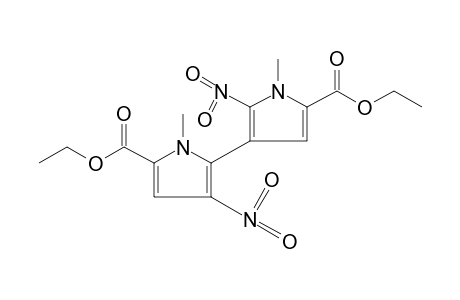 1,1'-dimethyl-2',3-dinitro-2,3'-bipyrrole-5,5'-dicarboxylic acid, diethyl ester