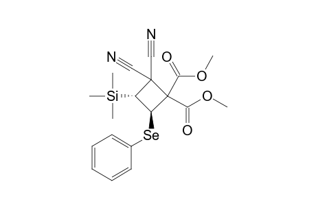 Dimethyl 4,4-Dicyano-2-(phenylseleno)-3-(trimethylsilyl)-2,3-trans-cyclobutane-1,1-dicarboxylate