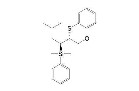 (2SR,3RS)-3-DIMETHYLPHENYLSILYL-5-METHYL-2-PHENYLTHIOHEXAN-1-OL