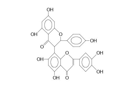 BIS-3-(4',5,7-TRIHYDROXY-FLAVANONE)-8-(3',4',5,7-TETRAHYDROXY-FLAVONE)