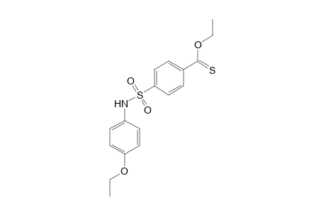 p-[(p-ethoxyphenyl)sulfamoyl]thiobenzoic acid, o-ethyl ester