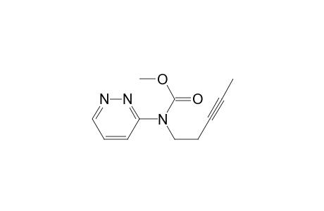 3-[N-Carbomethoxy-N-(3-pentynyl)amino]-1,2-diazine