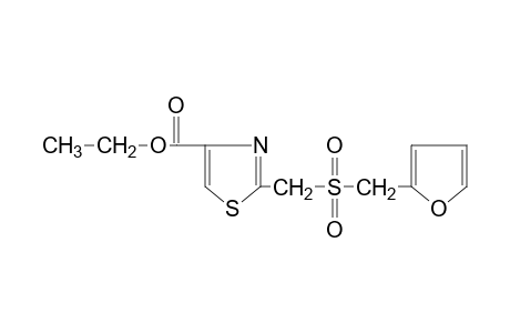 2-[(furfurylsulfonyl)methyl]-4-thiazolecarboxylic acid, ethyl ester