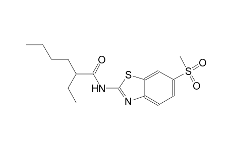 2-ethyl-N-[6-(methylsulfonyl)-1,3-benzothiazol-2-yl]hexanamide