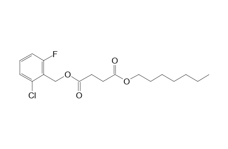 Succinic acid, 2-chloro-6-fluorobenzyl heptyl ester