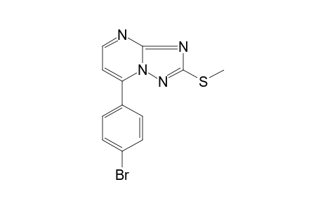7-(p-BROMOPHENYL)-2-(METHYLTHIO)-s-TRIAZOLO[1,5-a]PYRIMIDINE