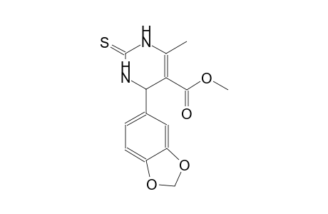 methyl 4-(1,3-benzodioxol-5-yl)-6-methyl-2-thioxo-1,2,3,4-tetrahydro-5-pyrimidinecarboxylate