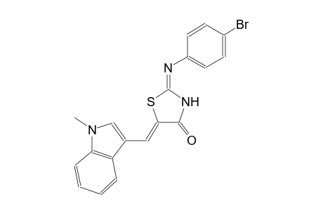 (5Z)-2-(4-bromoanilino)-5-[(1-methyl-1H-indol-3-yl)methylene]-1,3-thiazol-4(5H)-one