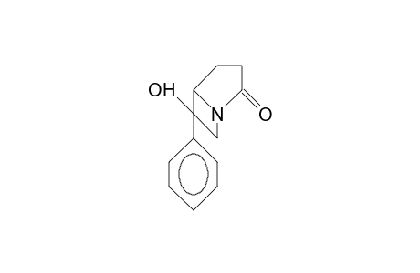 cis-6-Hydroxy-6-phenyl-1-aza-bicyclo(3.2.0)heptan-2-one