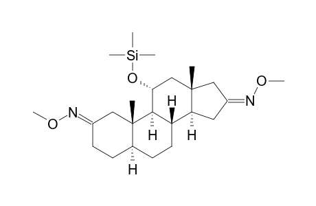 11.ALPHA.-[(TRIMETHYLSILYL)OXY]-5.ALPHA.-ANDROSTAN-2,16-DIONE(2,16-DI-O-METHYLOXIME)