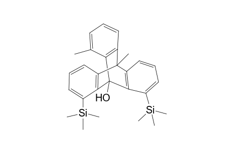 1,8-bis(trimethylsilyl)-10,13-dimethyl-9-hydroxytriptycene