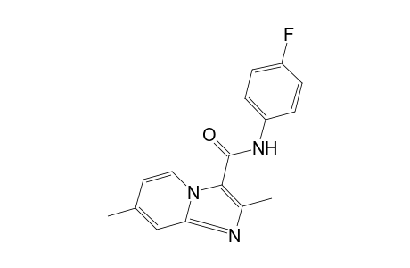 2,7-DIMETHYL-4'-FLUOROIMIDAZO[1,2-a]PYRIDINE-3-CARBOXANILIDE