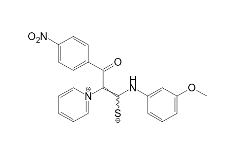 1-{α-[(m-anisidino)mercaptomethylene]-p-nitrophenacyl}pyridinium hydroxide, inner salt