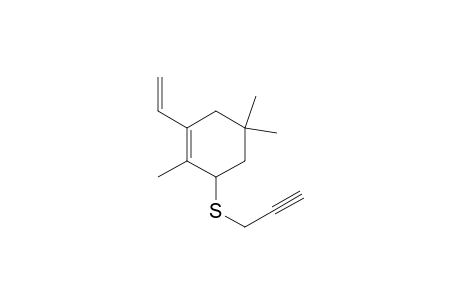 1-ethenyl-2,5,5-trimethyl-3-(prop-2-ynylthio)cyclohexene