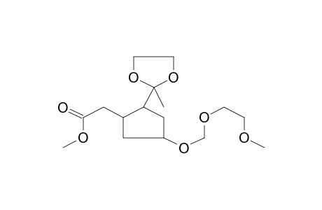 Methyl [4-[(2-methoxyethoxy)methoxy]-2-(2-methyl-1,3-dioxolan-2-yl)cyclopentyl]acetate