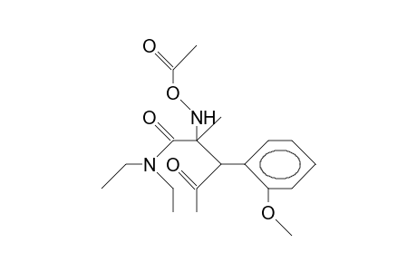 2-[(Acetyloxy)-amino]-N,N-diethyl-2-methyl-4-oxo-3-(2-methoxyphenyl)-pentanamide