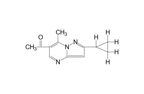 2-cyclopropyl-7-methylpyrazolo[1,5-a]pyrimidin-6-yl methyl ketone
