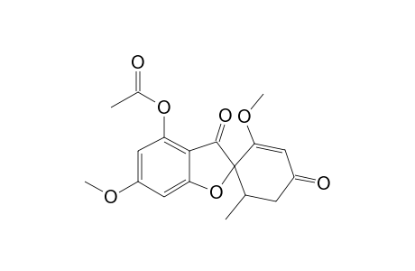 4-Hydroxy-3',6-dimethoxy-5'-methylspiro[1-benzofuran-2,4'-cyclohex-2-ene]-1',3-dione, ac derivative