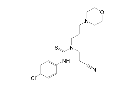 3-(p-chlorophenyl)-1-(2-cyanoethyl)-1-(3-morpholinopropyl)--2-thiourea