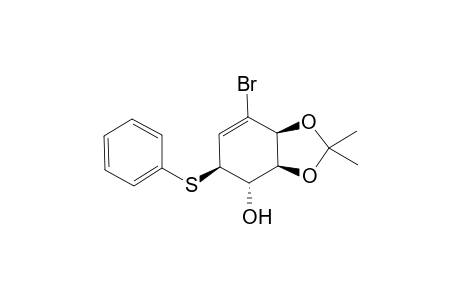 (3aS,4S,5S,7aS)-7-Bromo-2,2-dimethyl-5-phenylsulfanyl-3a,4,5,7a-tetrahydro-benzo[1,3]dioxol-4-ol