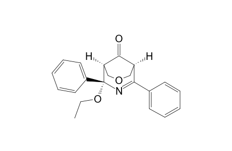 (1.alpha.,4.alpha.,5.alpha.)-4-Ethoxy-2,4-diphenyl-7-oxa-3-azabicyclo[3.3.1]non-2-en-9-one