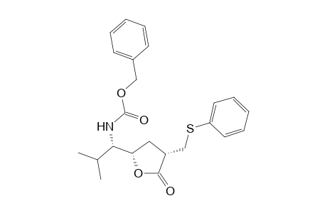 (phenylmethyl) N-[(1S)-2-methyl-1-[(2S,4S)-5-oxidanylidene-4-(phenylsulfanylmethyl)oxolan-2-yl]propyl]carbamate