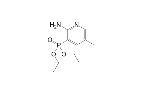 Diethyl 2-amino-5-methylpyridin-3-ylphosphonate