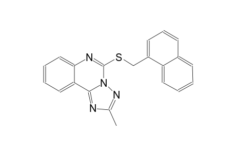 [1,2,4]triazolo[1,5-c]quinazoline, 2-methyl-5-[(1-naphthalenylmethyl)thio]-