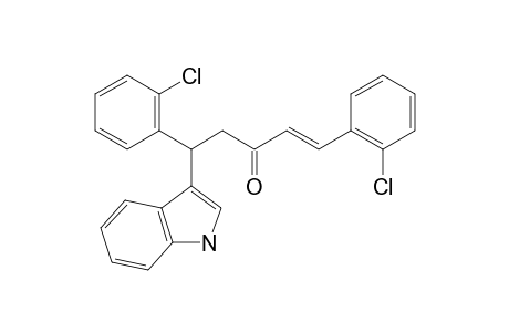 (E)-1,5-bis(2-chlorophenyl)-5-(1H-indol-3-yl)pent-1-en-3-one