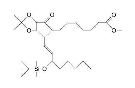 Methyl 7-(6-[3-tbdmso-1(E)-octenyl]-2,2-dimethyl-4-oxo-3ab, 5b,6,6ab-tetrahydro-4H-cyclopenta-1,3-dioxol-5-yl)-5(Z)-hepte