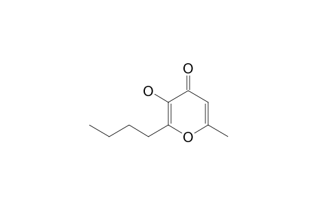 2-Butyl-3-hydroxy-6-methyl-4-pyranone