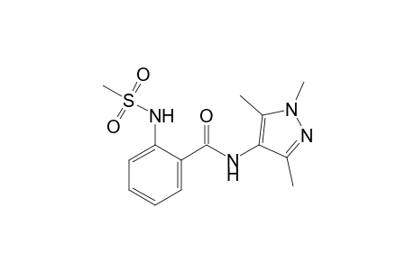 o-(methanesulfonamido)-N-(1,3,5-trimethylpyrazol-4-yl)benzamide