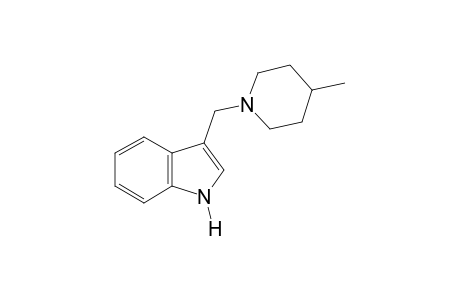 3-[(4-methylpiperidino)methyl]indole