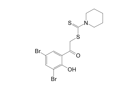 3',5'-DIBROMO-2'-HYDROXY-2-MERCAPTOACETOPHENONE, 2-(1-PIPERIDINECARBODITHIOATE)