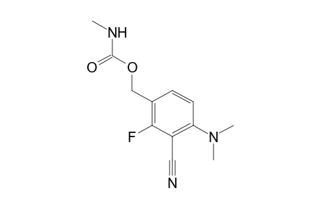 methylcarbamic acid, 3-cyano-4-(dimethylamino)-2-fluorobenzil ester