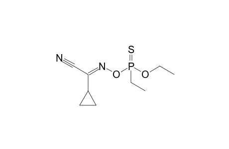 3,5-Dioxa-6-aza-4-phosphaoct-6-ene-8-nitrile, 7-cyclopropyl-4-ethyl-, 4-sulfide