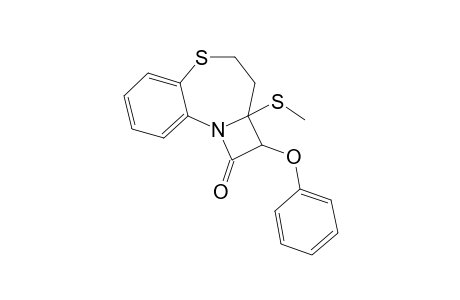 2,2A,3,4-Tetrahydro-2-A-methylhio-2-phenoxy-1H-azeto-[2,1-D]-[1,5]-benzothiazepin-1-one