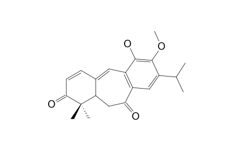 TAXAMAIRIN-F;11,11A-DIHYDRO-1,1-DIMETHYL-6-HYDROXY-8-ISOPROPYL-7-METHOXY-1H-DIBENZO-[A,D]-CYCLOHEPTENE-2,10-DIONE;5,6-DIHYDROTAXAMAIRIN-A