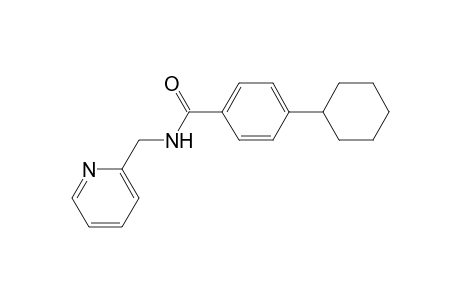 benzamide, 4-cyclohexyl-N-(2-pyridinylmethyl)-