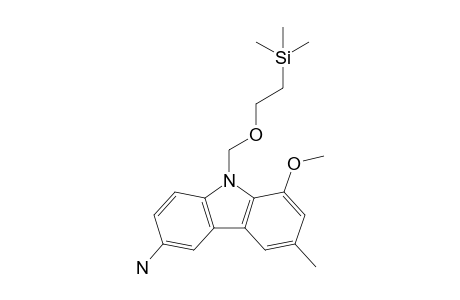 1-Methoxy-3-methyl-9-[2-(trimethylsilyl)ethoxymethyl]carbazole-6-amine