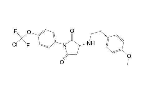 1-[4-[chloranyl-bis(fluoranyl)methoxy]phenyl]-3-[2-(4-methoxyphenyl)ethylamino]pyrrolidine-2,5-dione